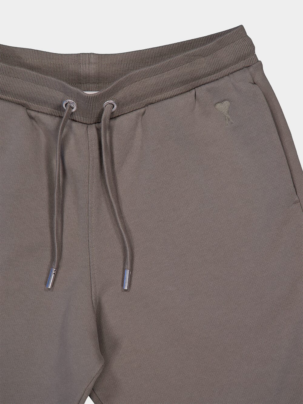 Grey Heavy Loopback Cotton Shorts