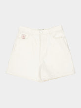 Ami Paris White Cotton Loose Bermuda Shorts