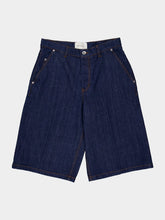 Ami Paris Indigo Loose Denim Shorts