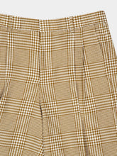 Ami Paris Caramel Prince of Wales Wool Shorts