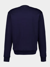 Ami Paris Night Blue Cotton Sweatshirt