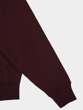 Ami Paris Tonal Ami de Coeur Zipped Sweatshirt in Eggplant