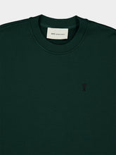Ami Paris Bottle Green Ami De Coeur Cotton Sweatshirt