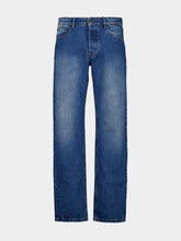 Ami Paris Blue Cotton Large Fit Jeans