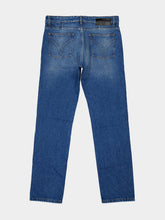 Ami Paris Blue Cotton Large Fit Jeans