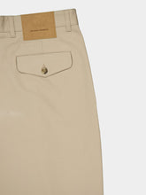 Ami Paris White Coffee Beige Oversized Carrot Trousers