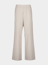 Ami Paris Wide Leg Crepe Trousers