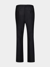 Ami Paris Black Wool Elasticated Waist Trousers