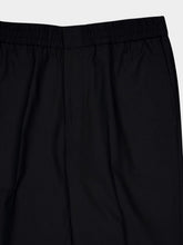 Ami Paris Black Wool Elasticated Waist Trousers
