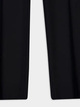Ami Paris Black Wool Elasticated Waist Trousers