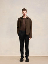 Ami Paris Black Wool Elasticated Waist Trousers