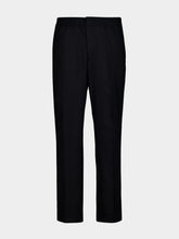 Ami Paris Black Wool Elasticated Waist Trousers