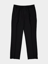 Ami Paris Black Wool Elasticated Waist Trousers