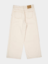 Ami Paris Off-White Cotton Wide Fit Jeans