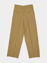Ami Paris Mastic Beige Carrot-Fit Trousers