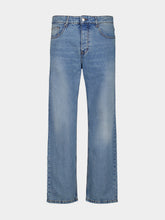 Ami Paris Used Blue Classic-Fit Cotton Jeans