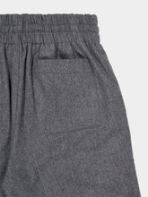 Ami Paris Grey Elasticated-Waist Wool Gabardine Trousers