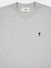 Ami Paris Heather Ash Grey Ami de Coeur Cotton T-Shirt