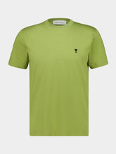 Ami Paris Matcha Green Ami de Coeur Cotton T-Shirt