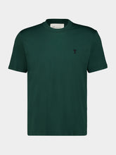 Ami Paris Bottle Green Ami De Coeur Cotton T-Shirt