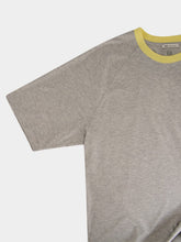 Ami Paris Grey and Yellow Ami De Coeur Cotton T-Shirt