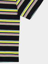 Marni Black Multicolour Striped Cotton T-Shirt