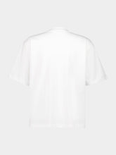 Marni White Cotton T-shirt With Mohair Patches