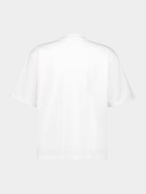 Marni White Cotton T-shirt With Mohair Patches