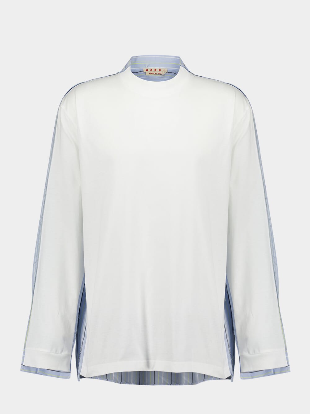 Long-Sleeved T-Shirt With Striped Back