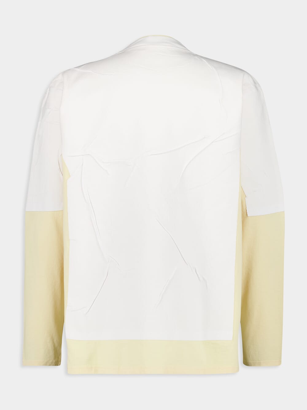 White and Yellow Oversized Jumper