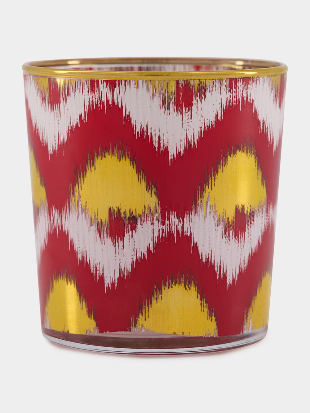 Ikat gold glass