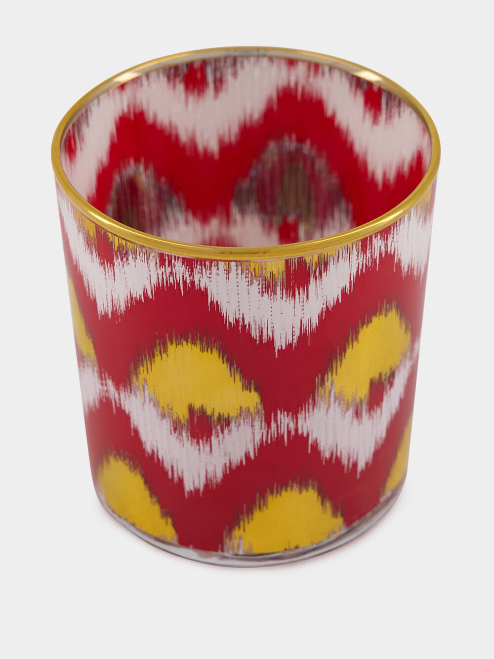 Ikat gold glass