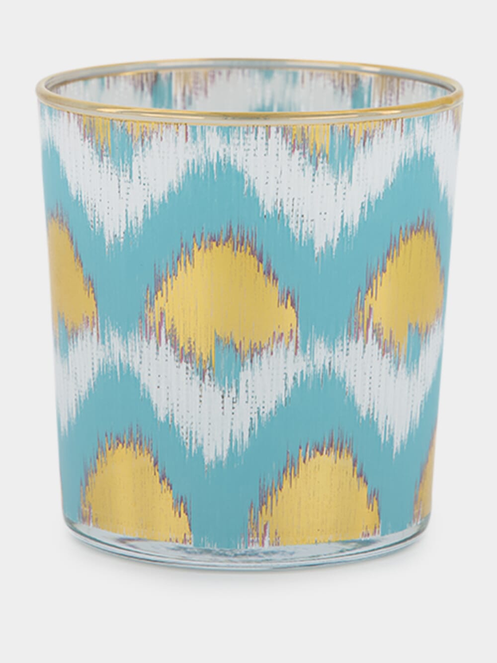 Ikat Gold Glass