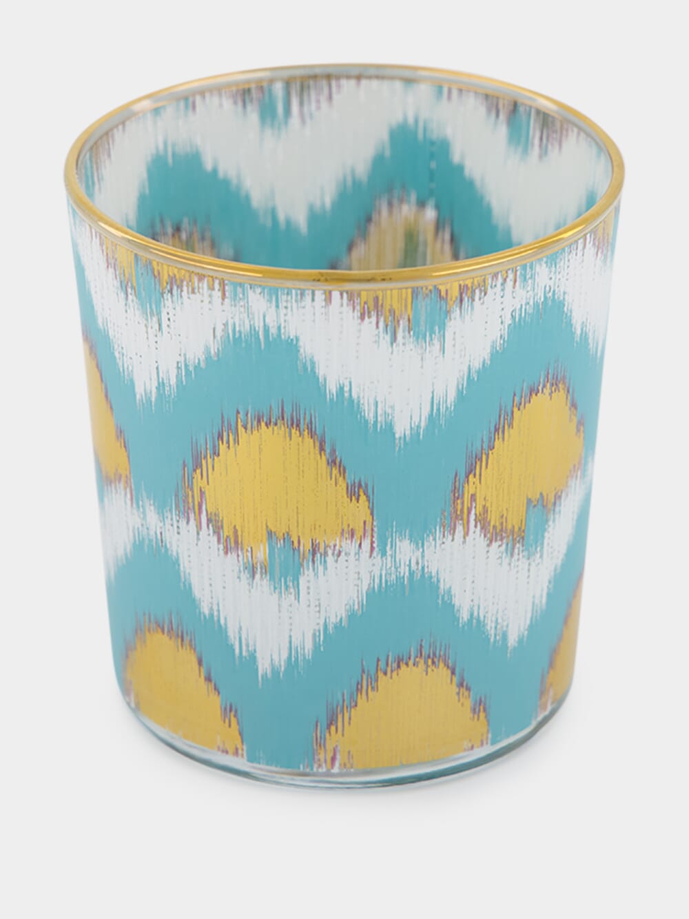 Ikat Gold Glass