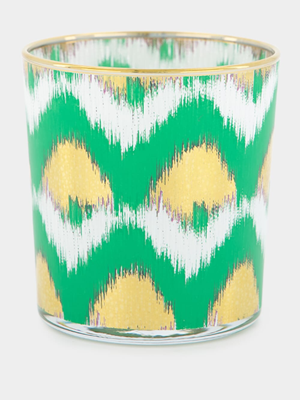 Ikat Gold Glass