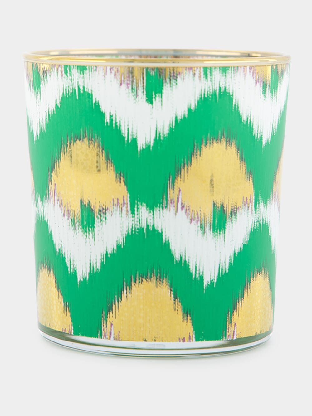 Ikat Gold Glass