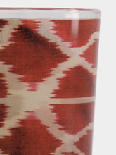 Les Ottomans Ikat Red Glass