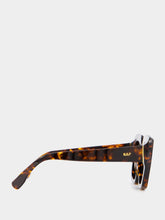 Retrosuperfuture Piscina Burnt Havana Square Sunglasses