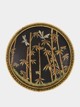 Les Ottomans Handpainted Bamboo Iron Tray 26cm