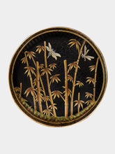 Les Ottomans Flora Iron Tray Bamboo 28cm