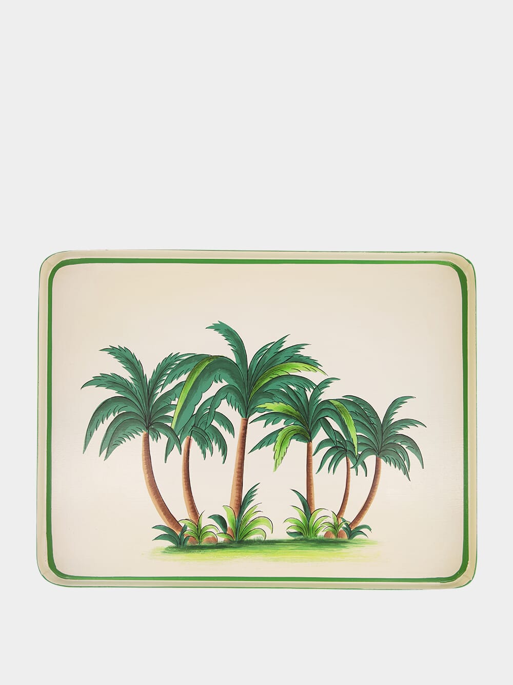 Handpainted Palms Iron Tray