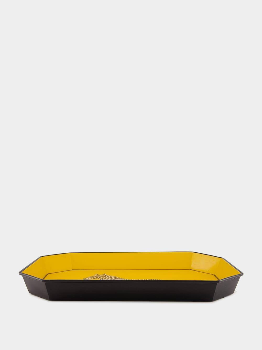 Handpainted Zebra Iron Yellow Tray