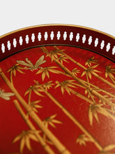 Les Ottomans Flora Iron Tray Bamboo 26cm