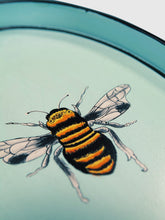 Les Ottomans Bee Handpaited Iron Oval Tray