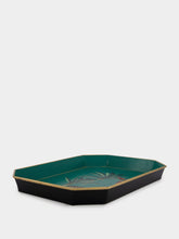 Les Ottomans Handpainted Leopard Iron Tray