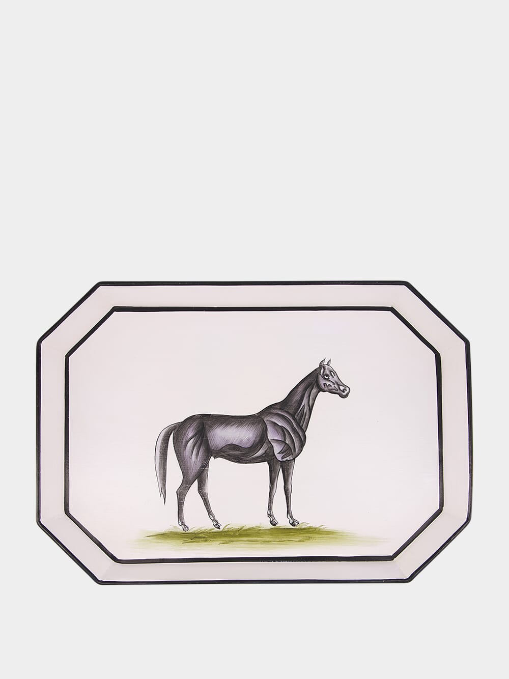 Handpainted Horse Iron Tray