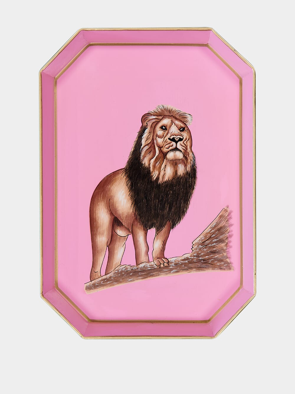 Fauna Iron Tray Lion 43cm