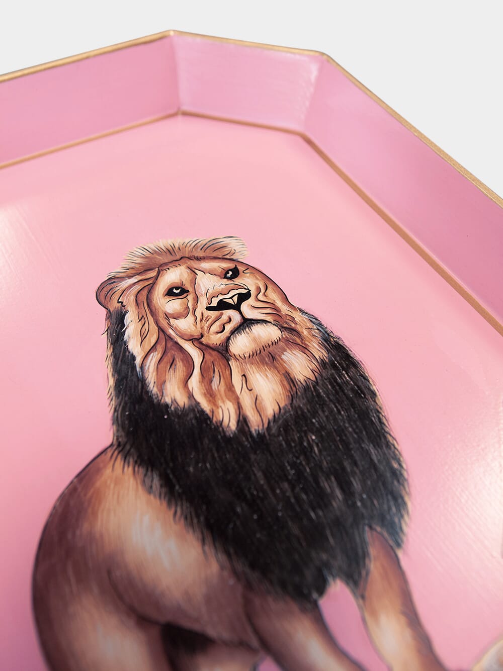 Fauna Iron Tray Lion 43cm