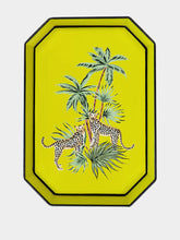 Les Ottomans Fauna Iron Tray Leopards 43cm