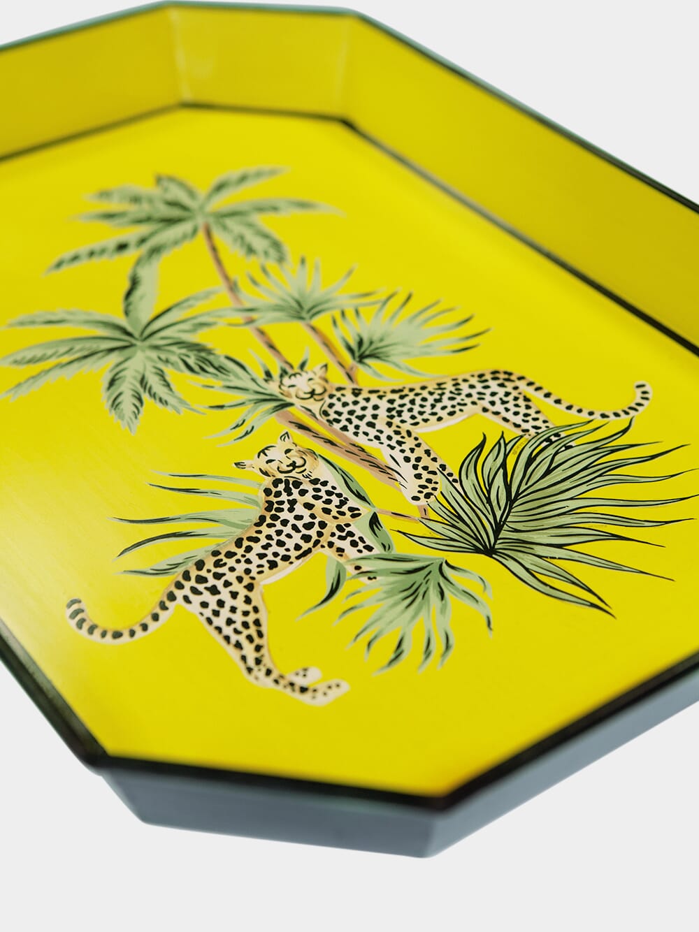 Fauna Iron Tray Leopards 43cm